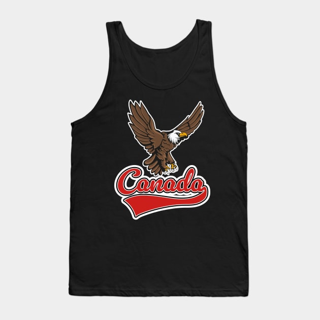 Canadian Eagle Logo Tank Top by nickemporium1